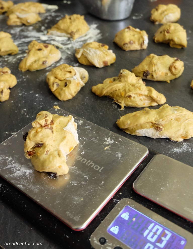Splitting the dough