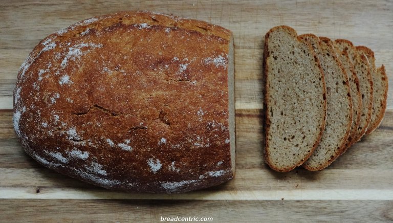 Khorasan wheat bread - the crumb