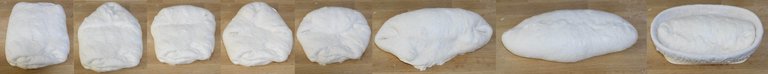 Shaping an oval loaf